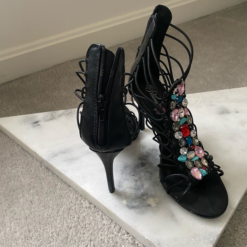 Penny Loves Kenny Jeweled Heels